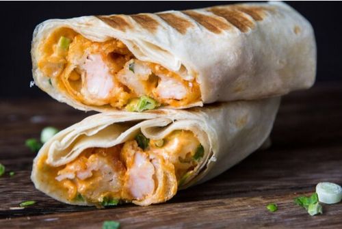 Chapati Dynamite Shrimp