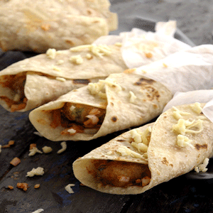 Potato Cutlet Chapati